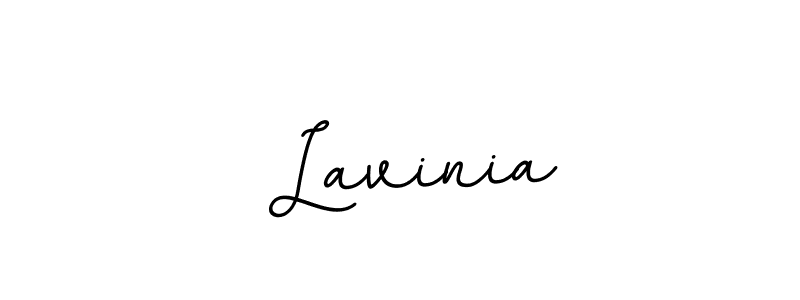 Use a signature maker to create a handwritten signature online. With this signature software, you can design (BallpointsItalic-DORy9) your own signature for name  Lavinia.  Lavinia signature style 11 images and pictures png