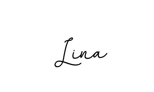 Also we have  Lina name is the best signature style. Create professional handwritten signature collection using BallpointsItalic-DORy9 autograph style.  Lina signature style 11 images and pictures png