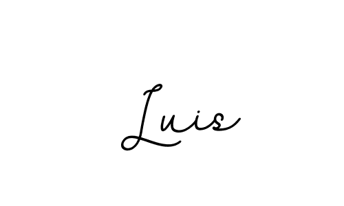 Design your own signature with our free online signature maker. With this signature software, you can create a handwritten (BallpointsItalic-DORy9) signature for name  Luis.  Luis signature style 11 images and pictures png