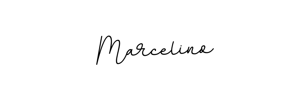 Create a beautiful signature design for name  Marcelino. With this signature (BallpointsItalic-DORy9) fonts, you can make a handwritten signature for free.  Marcelino signature style 11 images and pictures png