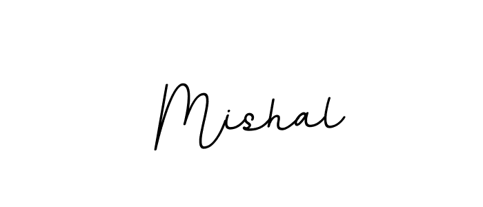 Design your own signature with our free online signature maker. With this signature software, you can create a handwritten (BallpointsItalic-DORy9) signature for name  Mishal.  Mishal signature style 11 images and pictures png