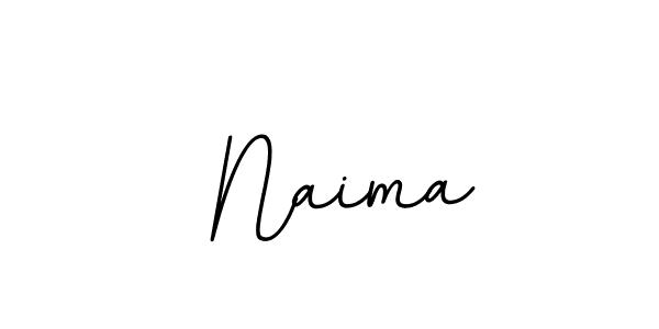 Create a beautiful signature design for name  Naima. With this signature (BallpointsItalic-DORy9) fonts, you can make a handwritten signature for free.  Naima signature style 11 images and pictures png