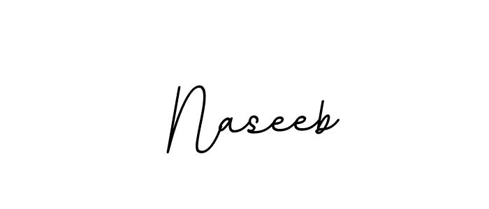 The best way (BallpointsItalic-DORy9) to make a short signature is to pick only two or three words in your name. The name  Naseeb include a total of six letters. For converting this name.  Naseeb signature style 11 images and pictures png