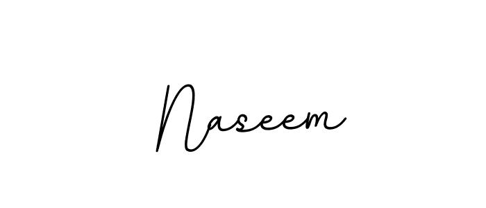 Make a beautiful signature design for name  Naseem. With this signature (BallpointsItalic-DORy9) style, you can create a handwritten signature for free.  Naseem signature style 11 images and pictures png