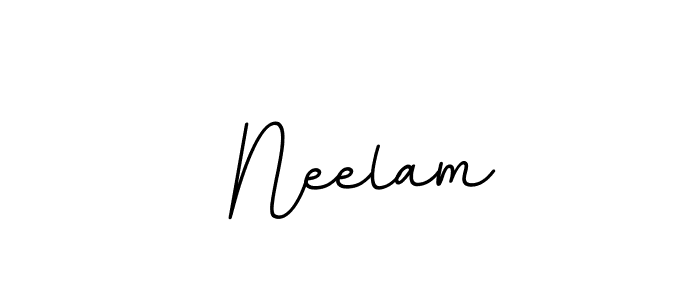 Design your own signature with our free online signature maker. With this signature software, you can create a handwritten (BallpointsItalic-DORy9) signature for name  Neelam.  Neelam signature style 11 images and pictures png