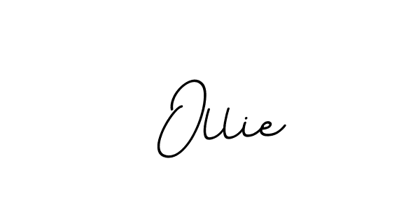 How to make  Ollie name signature. Use BallpointsItalic-DORy9 style for creating short signs online. This is the latest handwritten sign.  Ollie signature style 11 images and pictures png