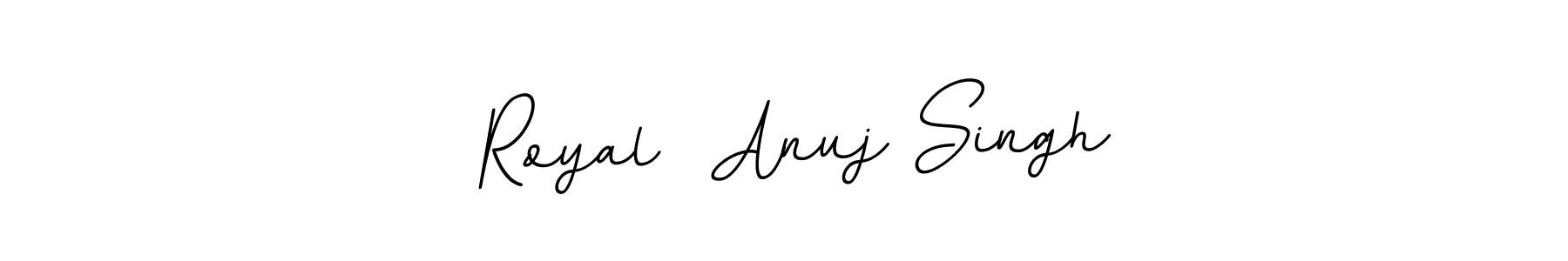 Similarly BallpointsItalic-DORy9 is the best handwritten signature design. Signature creator online .You can use it as an online autograph creator for name  Royal  Anuj Singh.  Royal  Anuj Singh signature style 11 images and pictures png