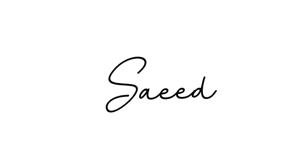 The best way (BallpointsItalic-DORy9) to make a short signature is to pick only two or three words in your name. The name  Saeed include a total of six letters. For converting this name.  Saeed signature style 11 images and pictures png