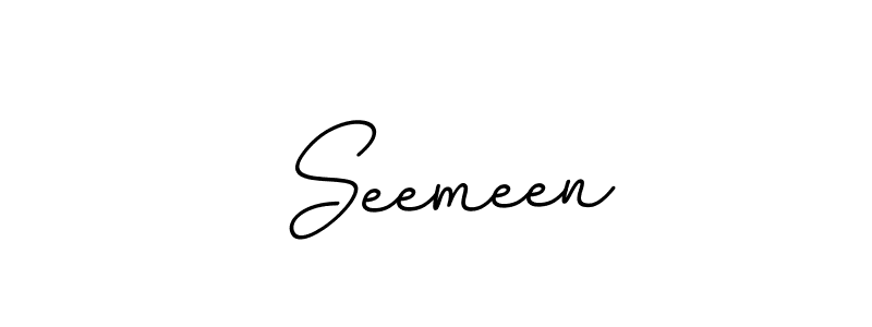 Also You can easily find your signature by using the search form. We will create  Seemeen name handwritten signature images for you free of cost using BallpointsItalic-DORy9 sign style.  Seemeen signature style 11 images and pictures png