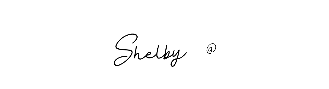 It looks lik you need a new signature style for name  Shelby  @ . Design unique handwritten (BallpointsItalic-DORy9) signature with our free signature maker in just a few clicks.  Shelby  @  signature style 11 images and pictures png