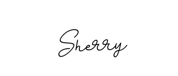 Use a signature maker to create a handwritten signature online. With this signature software, you can design (BallpointsItalic-DORy9) your own signature for name  Sherry.  Sherry signature style 11 images and pictures png