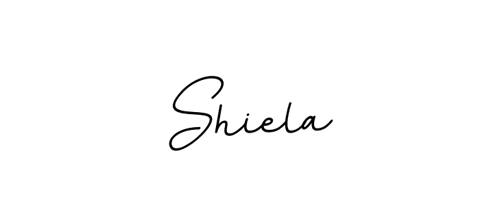 Design your own signature with our free online signature maker. With this signature software, you can create a handwritten (BallpointsItalic-DORy9) signature for name  Shiela.  Shiela signature style 11 images and pictures png