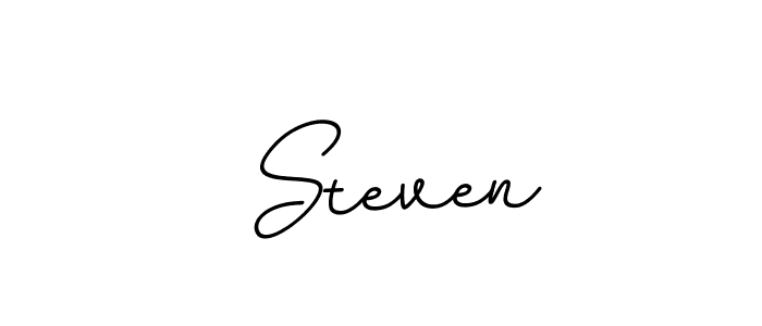 How to make  Steven name signature. Use BallpointsItalic-DORy9 style for creating short signs online. This is the latest handwritten sign.  Steven signature style 11 images and pictures png