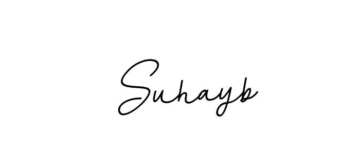 BallpointsItalic-DORy9 is a professional signature style that is perfect for those who want to add a touch of class to their signature. It is also a great choice for those who want to make their signature more unique. Get  Suhayb name to fancy signature for free.  Suhayb signature style 11 images and pictures png