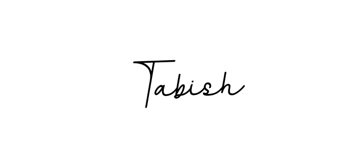 Design your own signature with our free online signature maker. With this signature software, you can create a handwritten (BallpointsItalic-DORy9) signature for name  Tabish.  Tabish signature style 11 images and pictures png