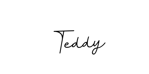 Design your own signature with our free online signature maker. With this signature software, you can create a handwritten (BallpointsItalic-DORy9) signature for name  Teddy.  Teddy signature style 11 images and pictures png