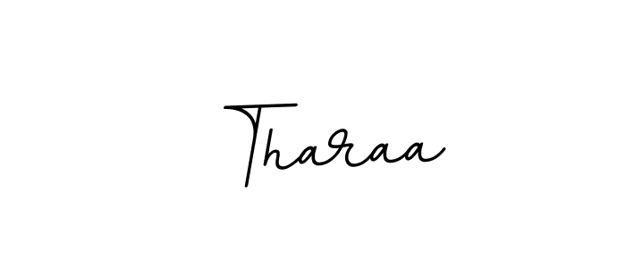 Design your own signature with our free online signature maker. With this signature software, you can create a handwritten (BallpointsItalic-DORy9) signature for name  Tharaa.  Tharaa signature style 11 images and pictures png