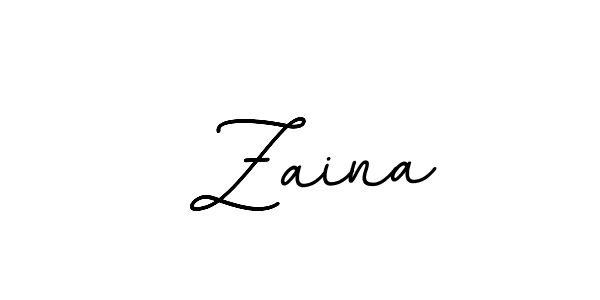 The best way (BallpointsItalic-DORy9) to make a short signature is to pick only two or three words in your name. The name  Zaina include a total of six letters. For converting this name.  Zaina signature style 11 images and pictures png