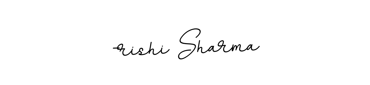 Design your own signature with our free online signature maker. With this signature software, you can create a handwritten (BallpointsItalic-DORy9) signature for name -rishi Sharma. -rishi Sharma signature style 11 images and pictures png