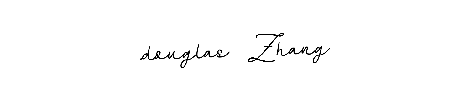 Design your own signature with our free online signature maker. With this signature software, you can create a handwritten (BallpointsItalic-DORy9) signature for name .douglas  Zhang. .douglas  Zhang signature style 11 images and pictures png