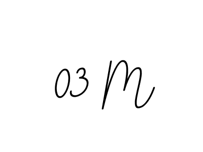 Design your own signature with our free online signature maker. With this signature software, you can create a handwritten (BallpointsItalic-DORy9) signature for name 03 M. 03 M signature style 11 images and pictures png