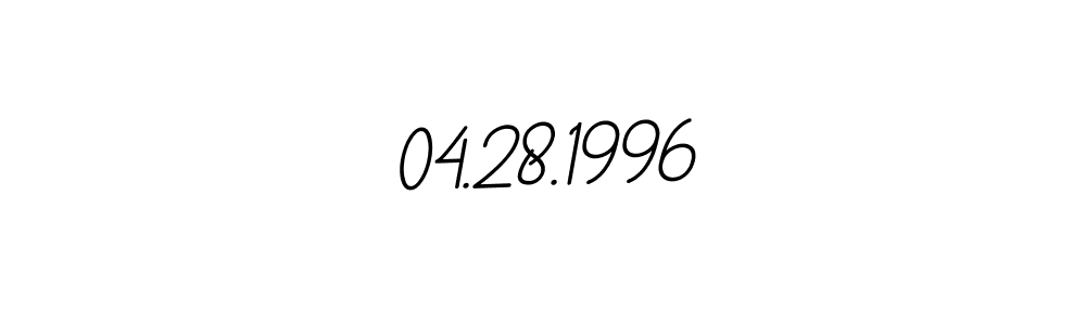 You should practise on your own different ways (BallpointsItalic-DORy9) to write your name (04.28.1996) in signature. don't let someone else do it for you. 04.28.1996 signature style 11 images and pictures png