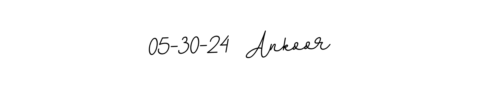 Use a signature maker to create a handwritten signature online. With this signature software, you can design (BallpointsItalic-DORy9) your own signature for name 05-30-24  Ankoor. 05-30-24  Ankoor signature style 11 images and pictures png