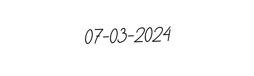 You should practise on your own different ways (BallpointsItalic-DORy9) to write your name (07-03-2024) in signature. don't let someone else do it for you. 07-03-2024 signature style 11 images and pictures png