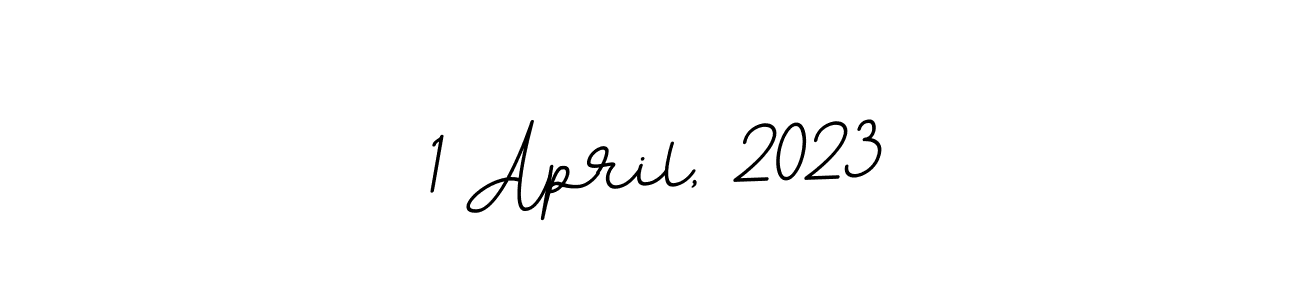 Design your own signature with our free online signature maker. With this signature software, you can create a handwritten (BallpointsItalic-DORy9) signature for name 1 April, 2023. 1 April, 2023 signature style 11 images and pictures png