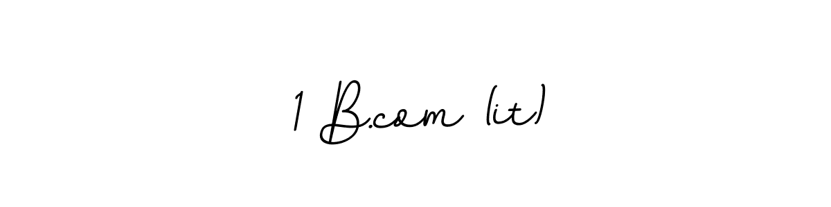 This is the best signature style for the 1 B.com (it) name. Also you like these signature font (BallpointsItalic-DORy9). Mix name signature. 1 B.com (it) signature style 11 images and pictures png