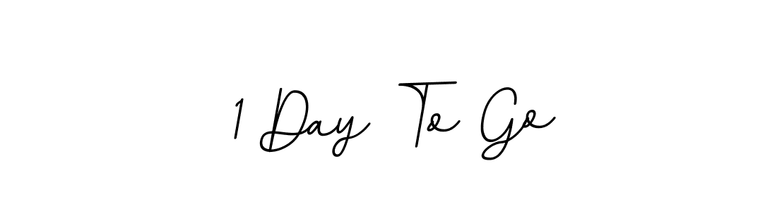 The best way (BallpointsItalic-DORy9) to make a short signature is to pick only two or three words in your name. The name 1 Day To Go include a total of six letters. For converting this name. 1 Day To Go signature style 11 images and pictures png