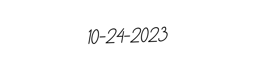 The best way (BallpointsItalic-DORy9) to make a short signature is to pick only two or three words in your name. The name 10-24-2023 include a total of six letters. For converting this name. 10-24-2023 signature style 11 images and pictures png