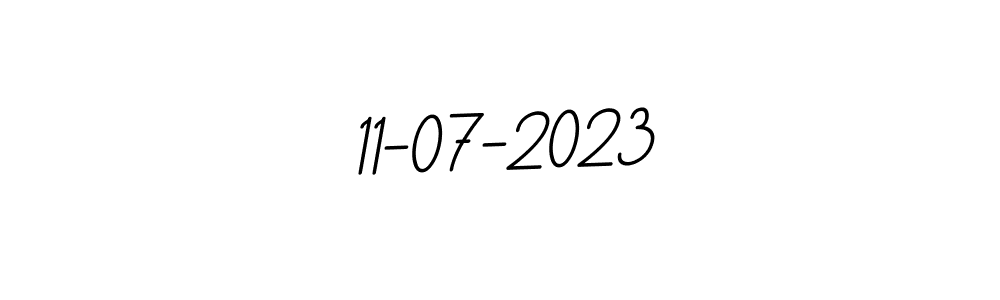 The best way (BallpointsItalic-DORy9) to make a short signature is to pick only two or three words in your name. The name 11-07-2023 include a total of six letters. For converting this name. 11-07-2023 signature style 11 images and pictures png