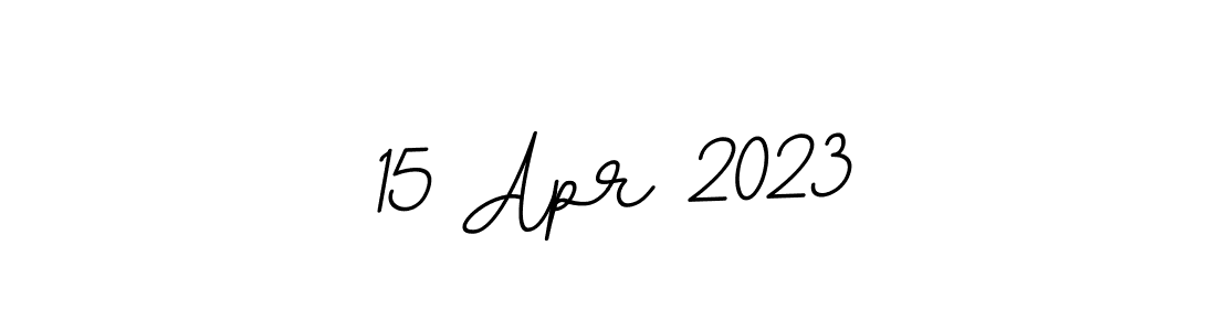 How to make 15 Apr 2023 name signature. Use BallpointsItalic-DORy9 style for creating short signs online. This is the latest handwritten sign. 15 Apr 2023 signature style 11 images and pictures png