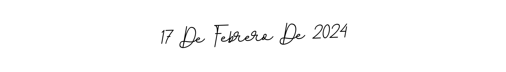 Design your own signature with our free online signature maker. With this signature software, you can create a handwritten (BallpointsItalic-DORy9) signature for name 17 De Febrero De 2024. 17 De Febrero De 2024 signature style 11 images and pictures png