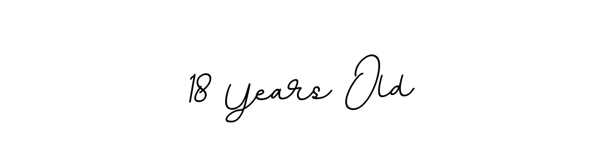 18 Years Old stylish signature style. Best Handwritten Sign (BallpointsItalic-DORy9) for my name. Handwritten Signature Collection Ideas for my name 18 Years Old. 18 Years Old signature style 11 images and pictures png