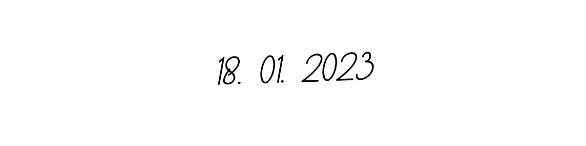 The best way (BallpointsItalic-DORy9) to make a short signature is to pick only two or three words in your name. The name 18. 01. 2023 include a total of six letters. For converting this name. 18. 01. 2023 signature style 11 images and pictures png