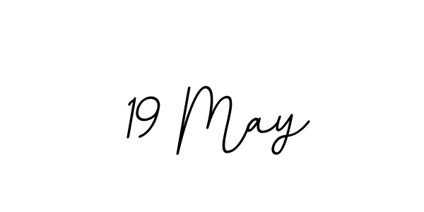 The best way (BallpointsItalic-DORy9) to make a short signature is to pick only two or three words in your name. The name 19 May include a total of six letters. For converting this name. 19 May signature style 11 images and pictures png