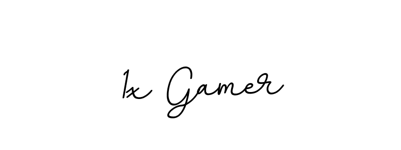 How to make 1x Gamer name signature. Use BallpointsItalic-DORy9 style for creating short signs online. This is the latest handwritten sign. 1x Gamer signature style 11 images and pictures png