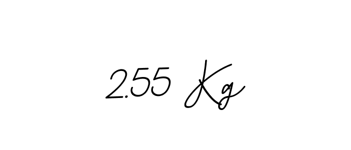 How to make 2.55 Kg name signature. Use BallpointsItalic-DORy9 style for creating short signs online. This is the latest handwritten sign. 2.55 Kg signature style 11 images and pictures png