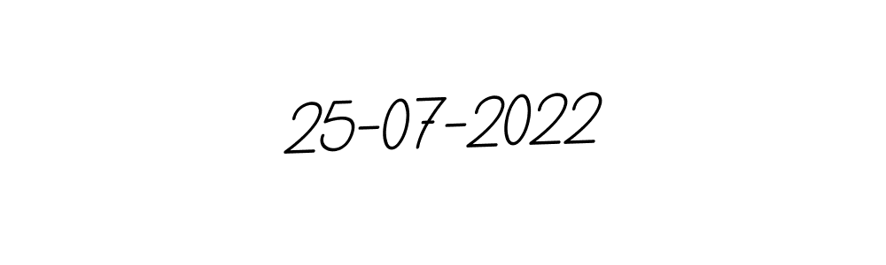 The best way (BallpointsItalic-DORy9) to make a short signature is to pick only two or three words in your name. The name 25-07-2022 include a total of six letters. For converting this name. 25-07-2022 signature style 11 images and pictures png