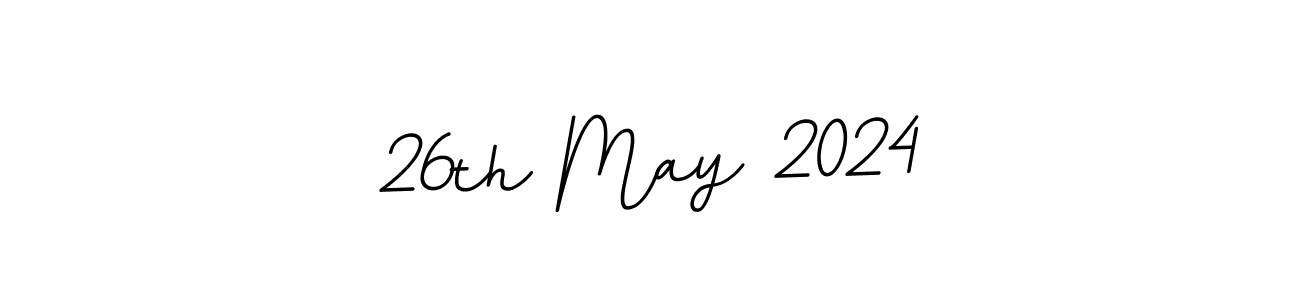 How to make 26th May 2024 signature? BallpointsItalic-DORy9 is a professional autograph style. Create handwritten signature for 26th May 2024 name. 26th May 2024 signature style 11 images and pictures png