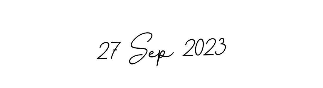 The best way (BallpointsItalic-DORy9) to make a short signature is to pick only two or three words in your name. The name 27 Sep 2023 include a total of six letters. For converting this name. 27 Sep 2023 signature style 11 images and pictures png