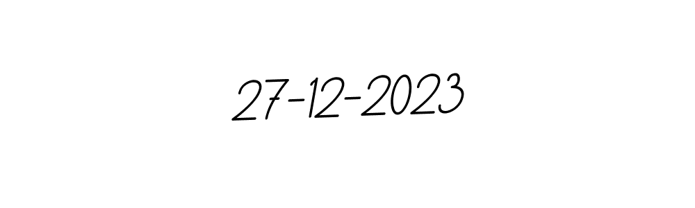Create a beautiful signature design for name 27-12-2023. With this signature (BallpointsItalic-DORy9) fonts, you can make a handwritten signature for free. 27-12-2023 signature style 11 images and pictures png
