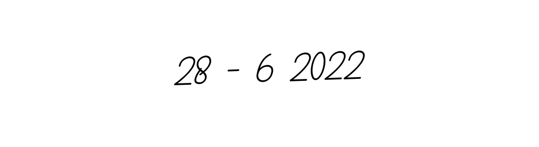 The best way (BallpointsItalic-DORy9) to make a short signature is to pick only two or three words in your name. The name 28 - 6 2022 include a total of six letters. For converting this name. 28 - 6 2022 signature style 11 images and pictures png