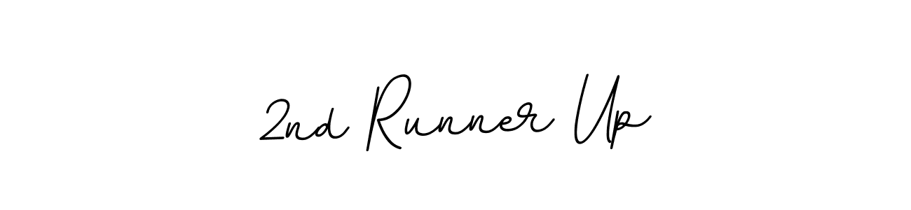 Make a beautiful signature design for name 2nd Runner Up. With this signature (BallpointsItalic-DORy9) style, you can create a handwritten signature for free. 2nd Runner Up signature style 11 images and pictures png