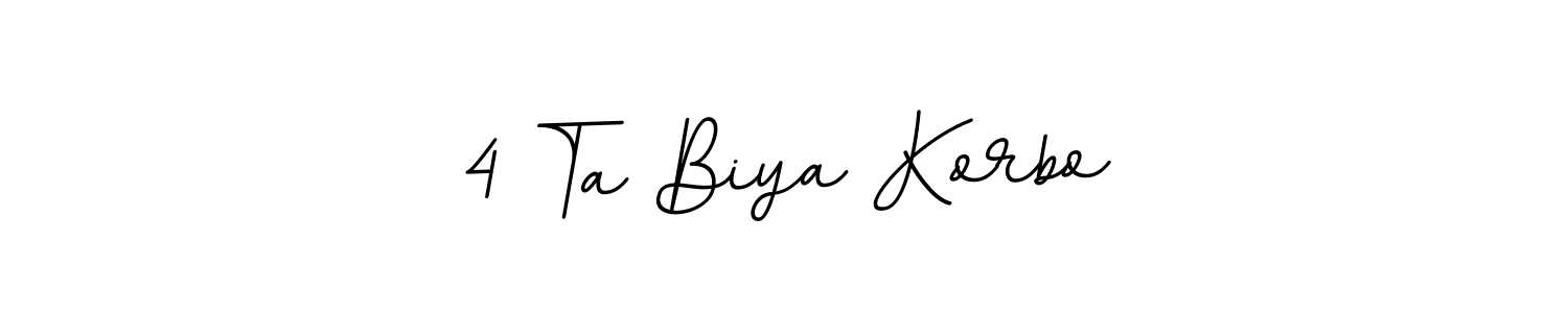 Here are the top 10 professional signature styles for the name 4 Ta Biya Korbo. These are the best autograph styles you can use for your name. 4 Ta Biya Korbo signature style 11 images and pictures png