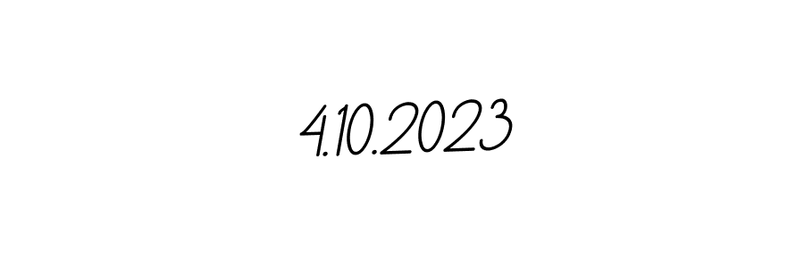 You should practise on your own different ways (BallpointsItalic-DORy9) to write your name (4.10.2023) in signature. don't let someone else do it for you. 4.10.2023 signature style 11 images and pictures png