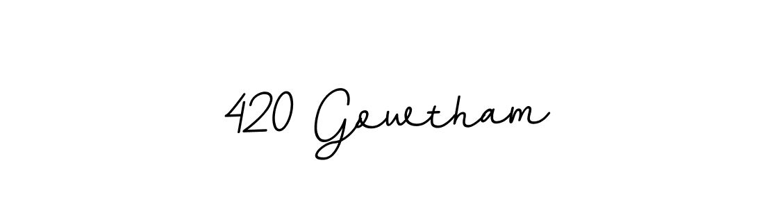 Similarly BallpointsItalic-DORy9 is the best handwritten signature design. Signature creator online .You can use it as an online autograph creator for name 420 Gowtham. 420 Gowtham signature style 11 images and pictures png