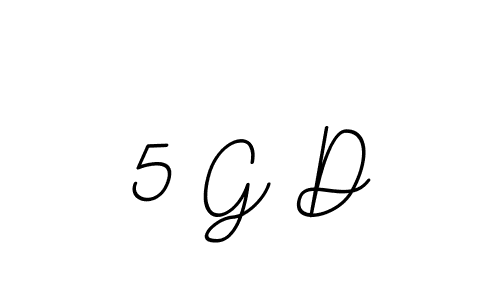 Make a beautiful signature design for name 5 G D. With this signature (BallpointsItalic-DORy9) style, you can create a handwritten signature for free. 5 G D signature style 11 images and pictures png